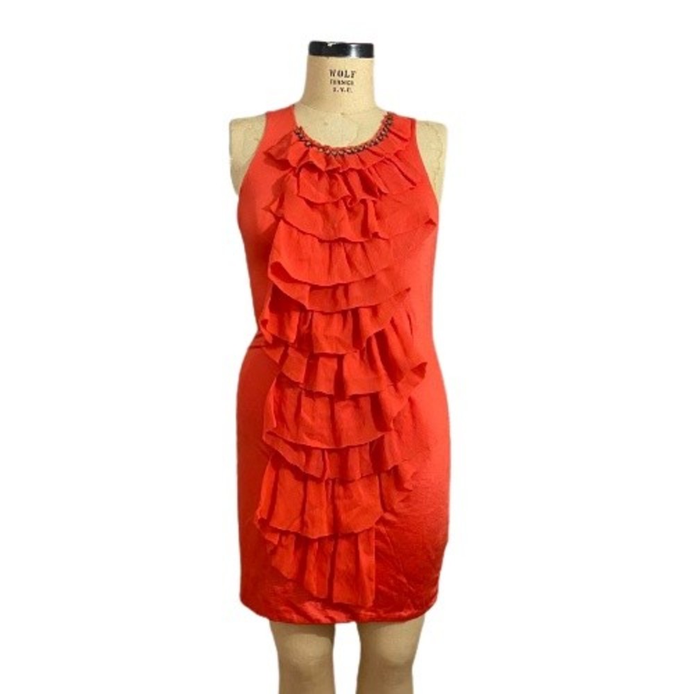 3.1 Phillip Lim Blaze Jeweled Ruffle Dress Sz L BNWT $695 SMALL HOLE